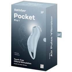 Satisfyer Stimulateur de Clitoris Pocket Pro 1 Bleu